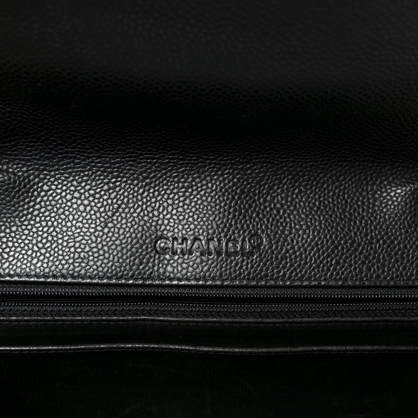 Caviar Quilted Jumbo Single Flap Black