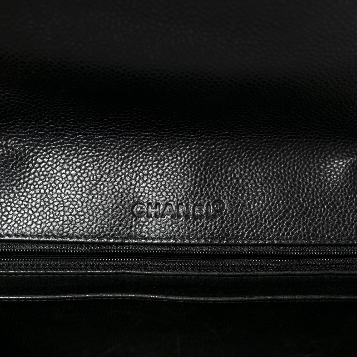 Chanel Caviar Quilted Jumbo Single Flap Black 6 of 11