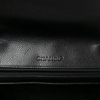 Chanel Caviar Quilted Jumbo Single Flap Black 6 of 11