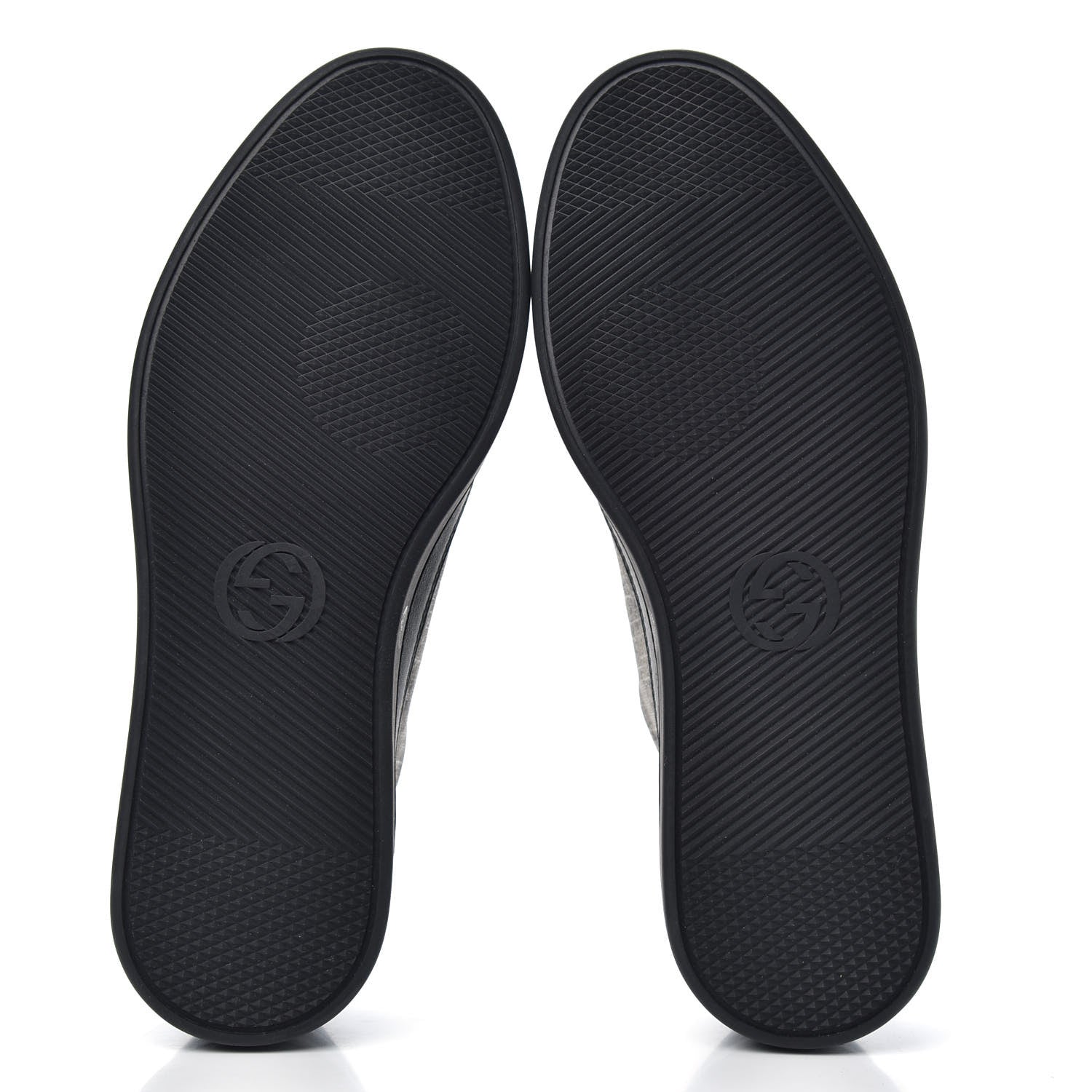 Gucci GG Supreme Monogram Mens Low Top Sneakers 4.5 Black Beige Ebony 5 of 8