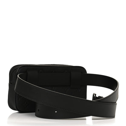 Louis Vuitton Taurillon Monogram Uniformes Solar Ray Soft Pochette Volga Belt Bag Black 3 of 12