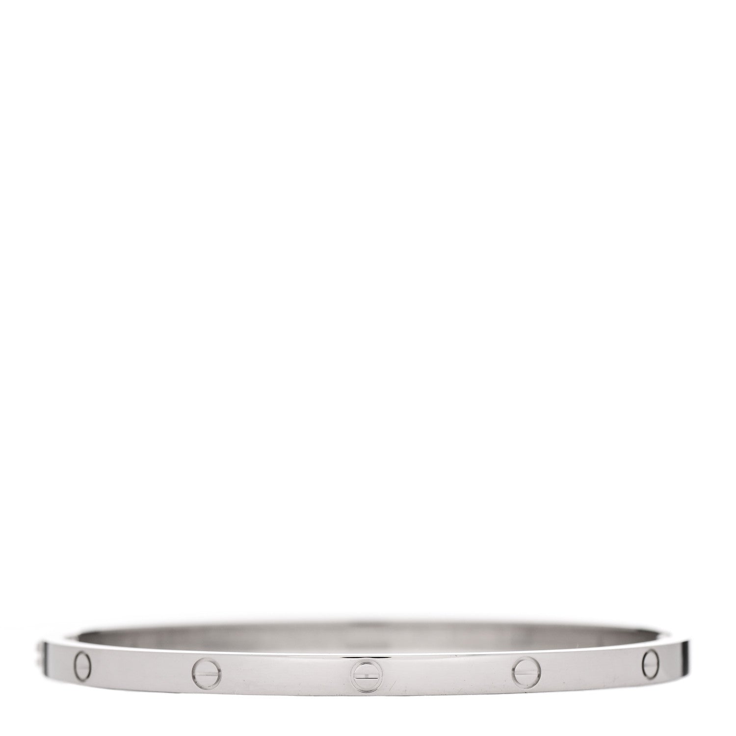 Cartier 18K White Gold Small LOVE Bracelet 17 2 of 5