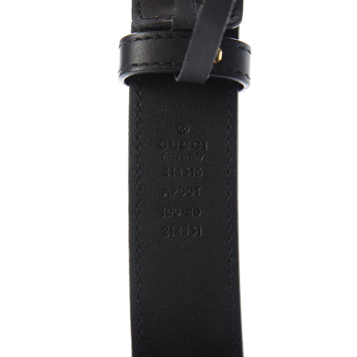 Calfskin Double G 30mm Belt 100 40 Black