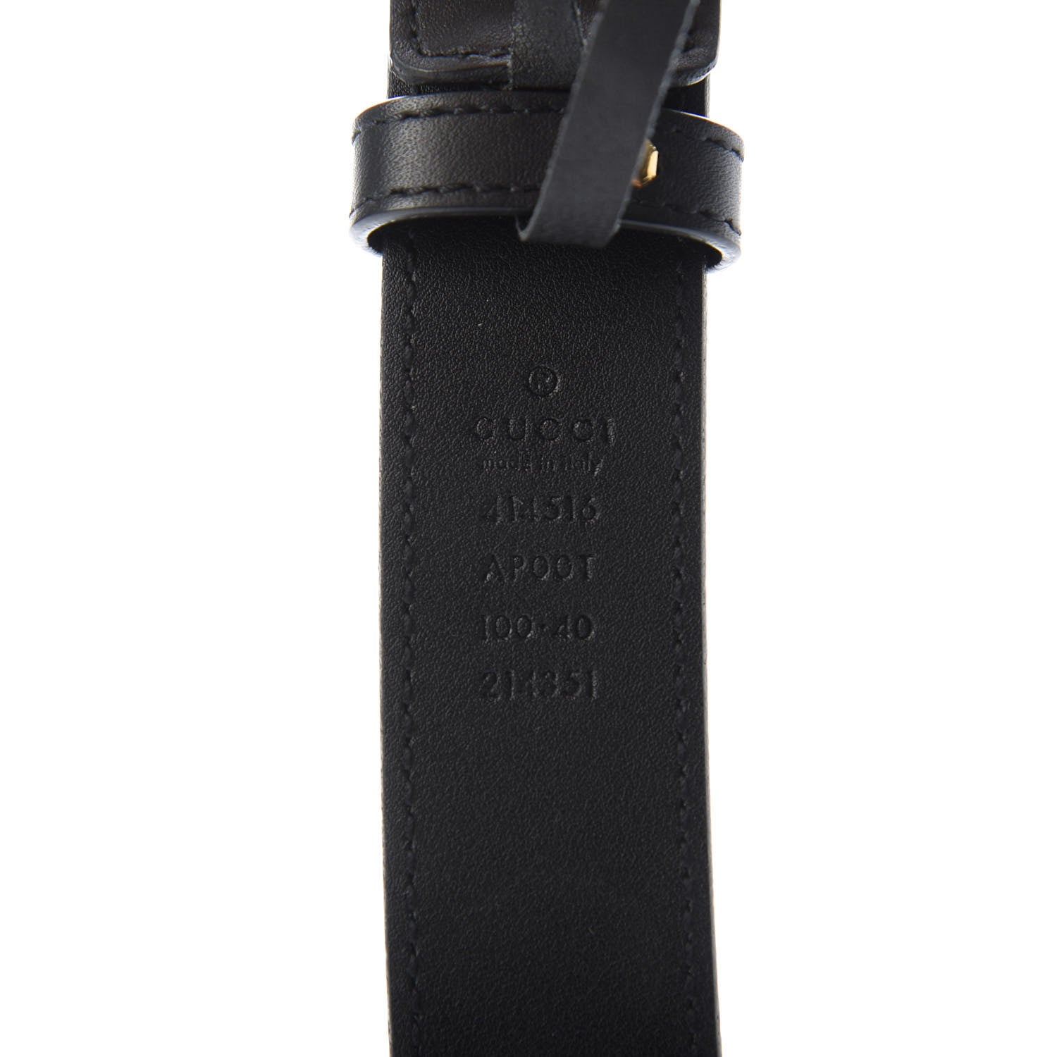 Gucci Calfskin Double G 30mm Belt 100 40 Black 3 of 3