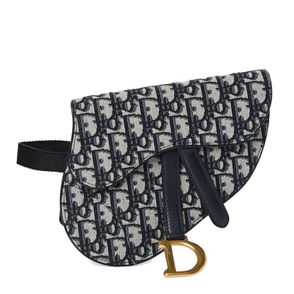 Christian Dior Oblique Saddle Belt Bag Blue 1 of 10