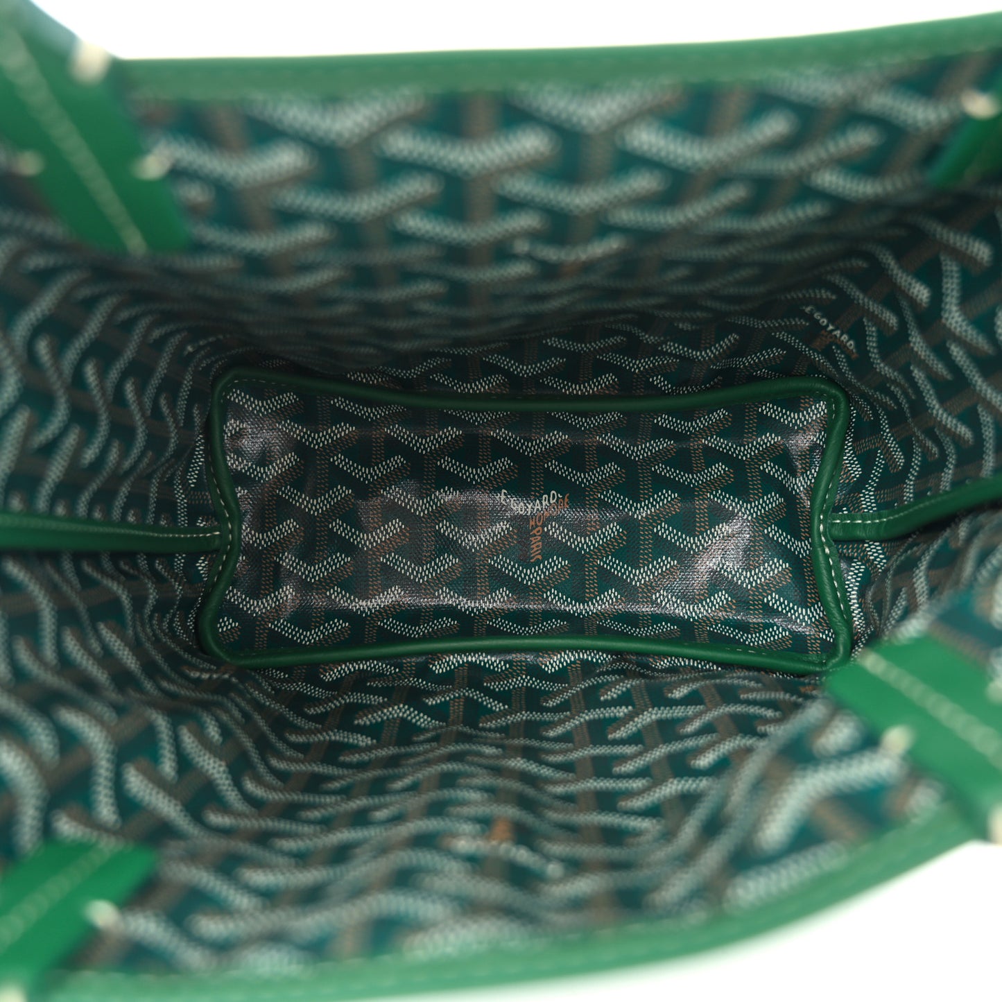 Goyardine Reversible Mini Anjou Green