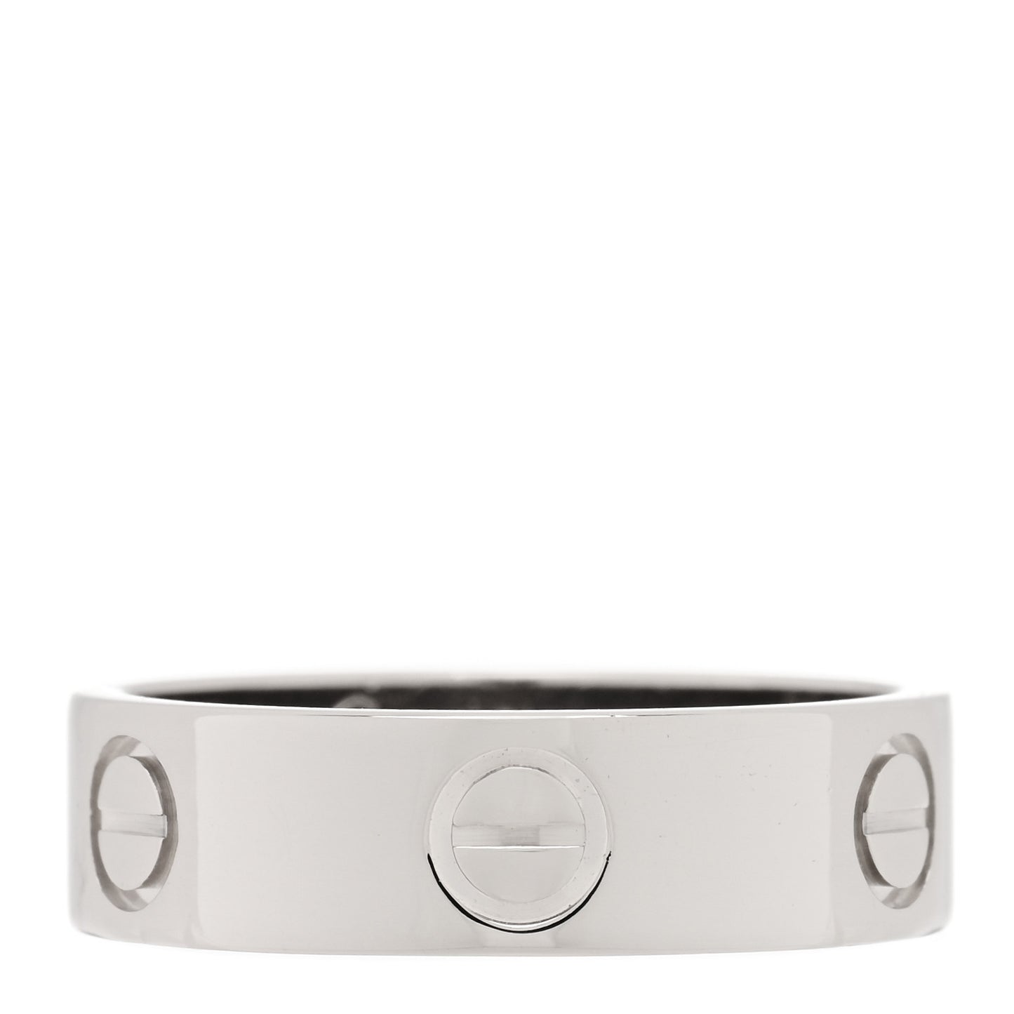 18K White Gold 5.5mm LOVE Ring 55 7.25