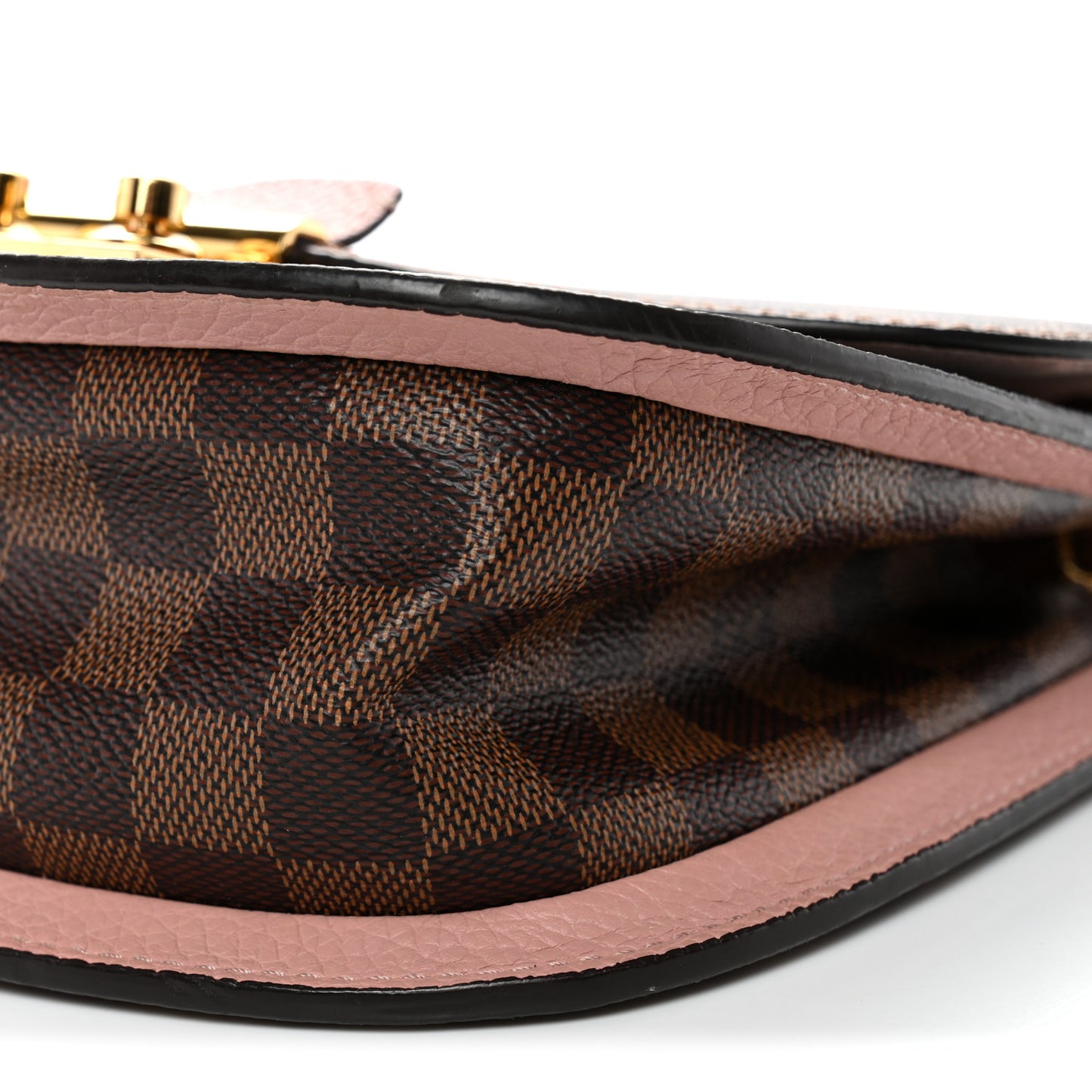 Damier Ebene Cuir Taurillon Wight Magnolia