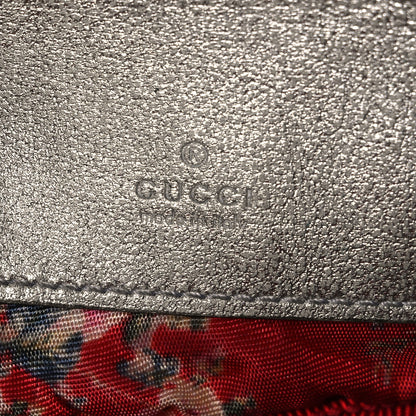 Gucci Laminated Nappa Web Trapuntata Mini GG Shoulder Bag Argento 6 of 11