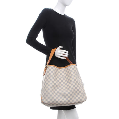 Louis Vuitton Damier Azur Delightful MM Pink 2 of 11