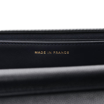 Chanel Caviar Quilted Wallet on Chain WOC Navy Blue 7 of 11