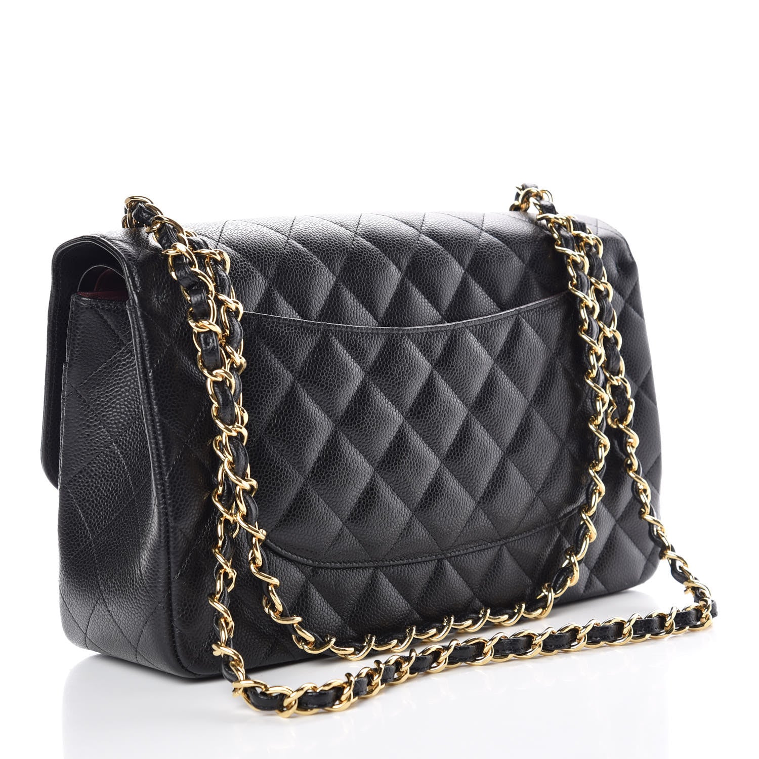 Chanel Caviar Quilted Jumbo Double Flap Black 3 of 10