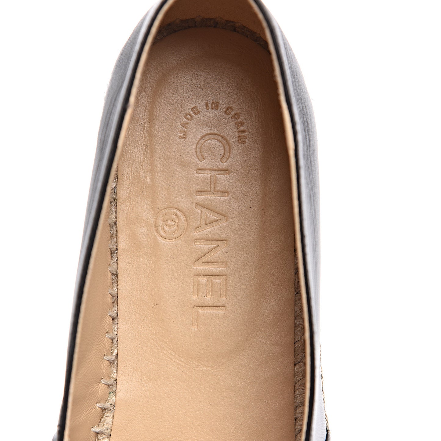 Lambskin CC Espadrilles 40 Black