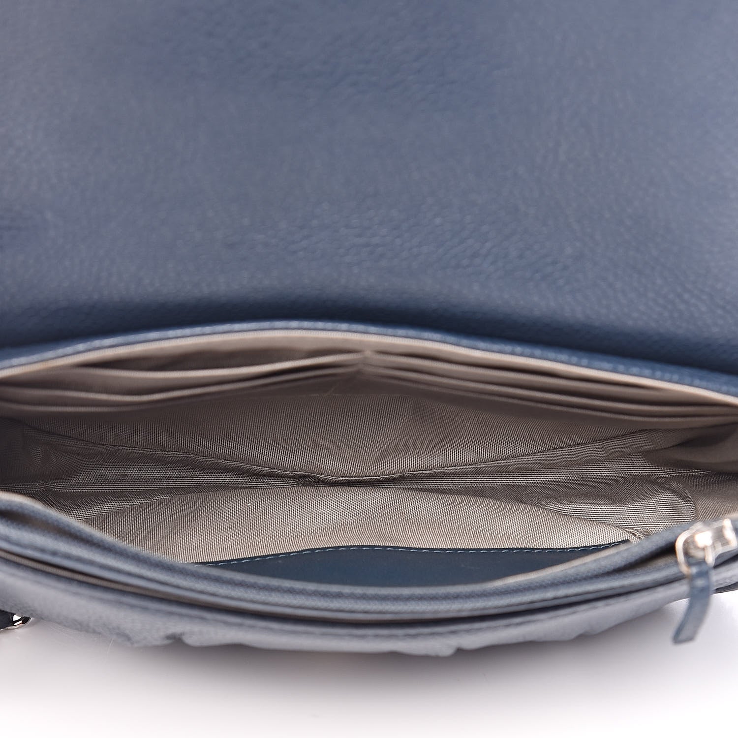 Chanel Caviar Half Moon Wallet On Chain WOC Blue 5 of 13