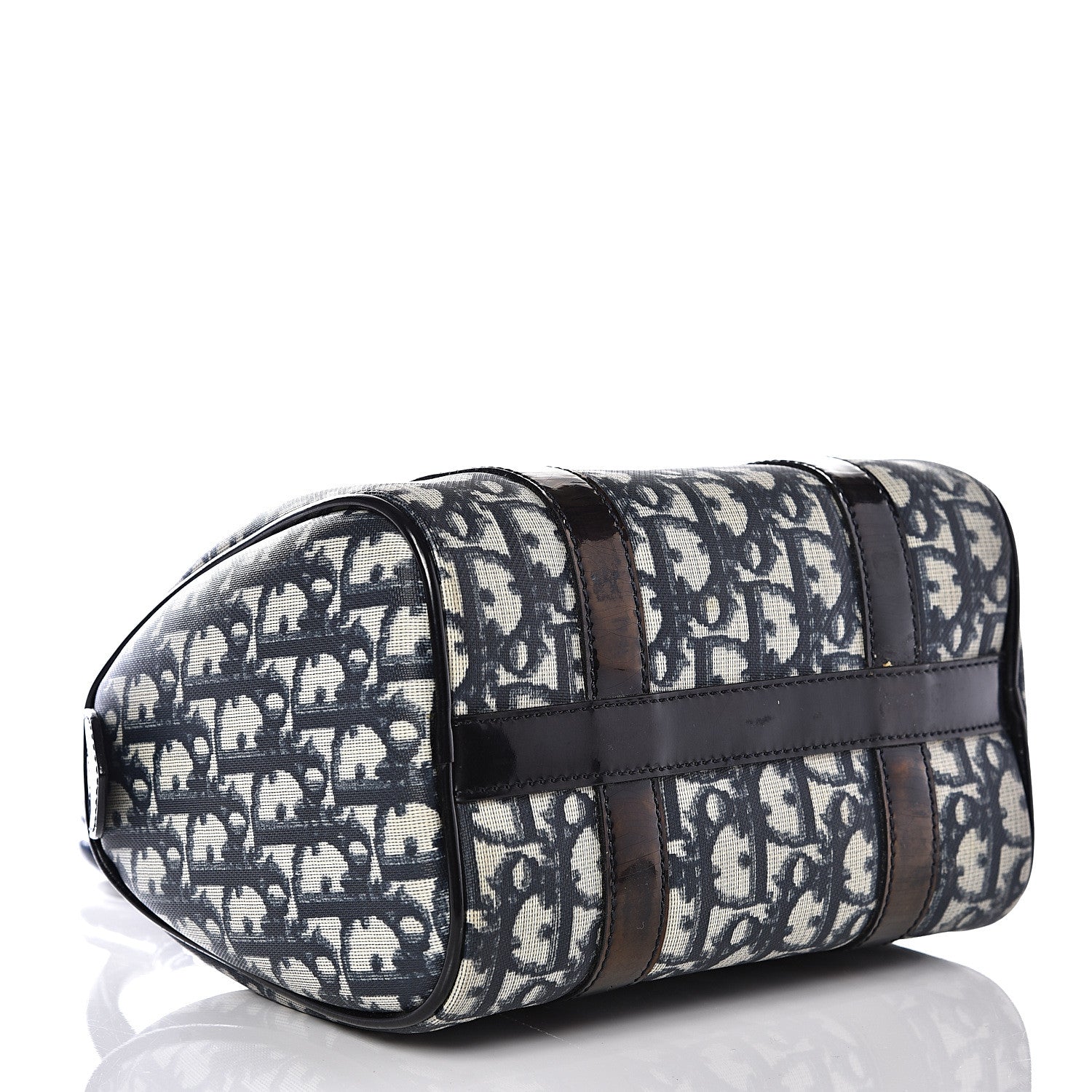 Christian Dior Monogram Boston Navy Blue 3 of 12