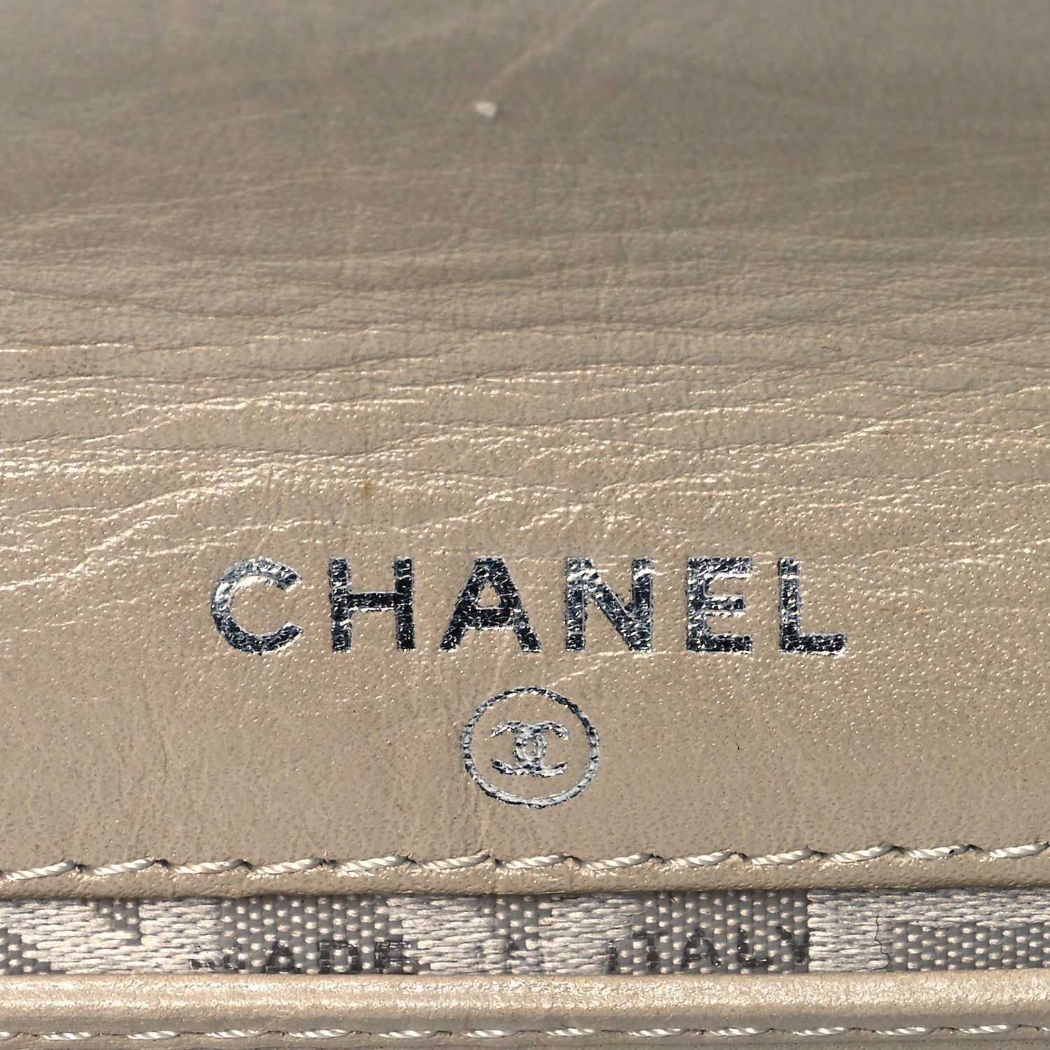 Chanel Metallic Calfskin Quilted Cambon Flap Wallet Gold 6 of 7