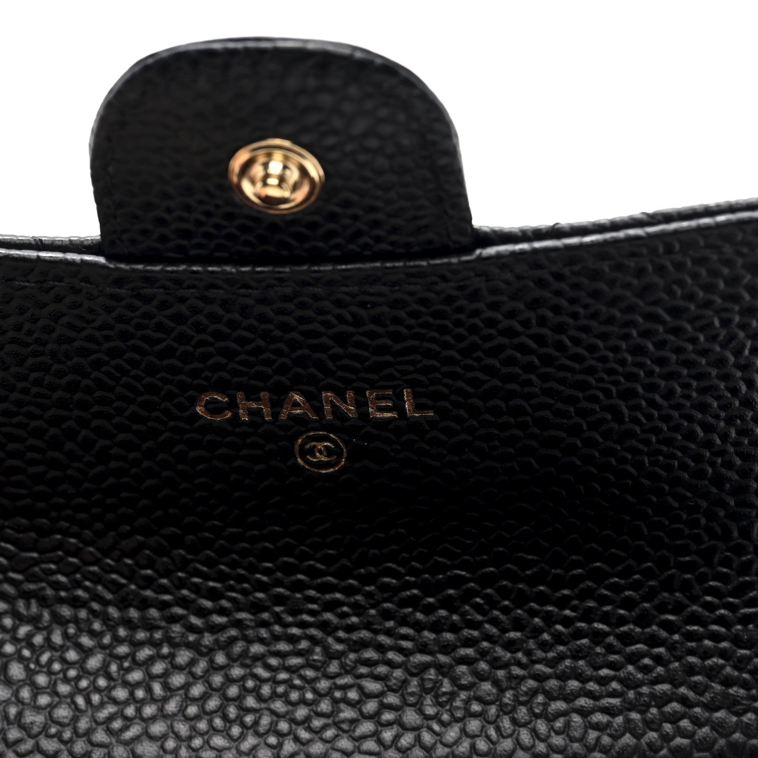 Chanel Caviar Quilted Flap Card Holder Wallet Black 6 of 8