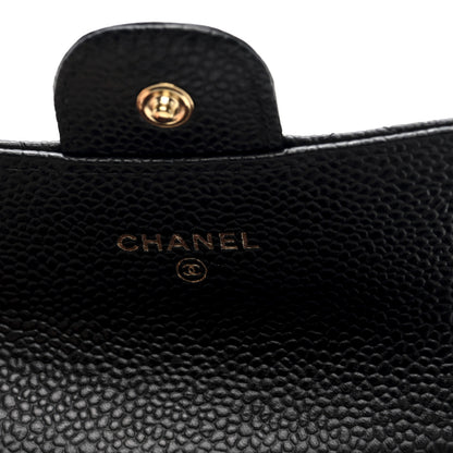 Chanel Caviar Quilted Flap Card Holder Wallet Black 6 of 8