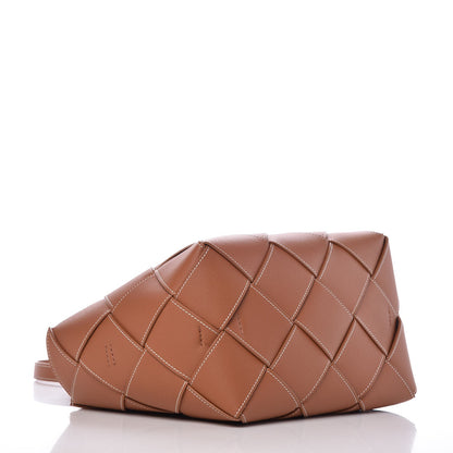 Loewe Calfskin Woven Basket Bag Tan 5 of 9