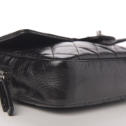 Chanel Glazed Calfskin Medium Duo Color Flap Black 8 of 11