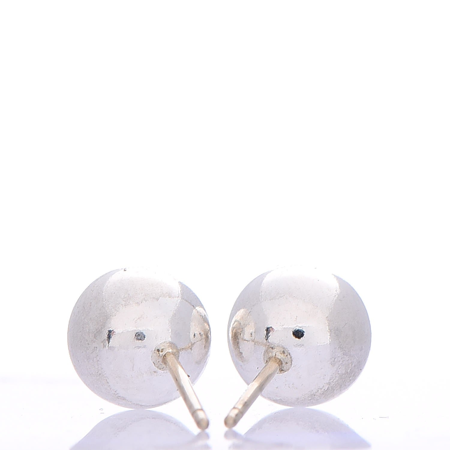 Tiffany Sterling Silver 10mm HardWear Ball Earrings 6 of 8