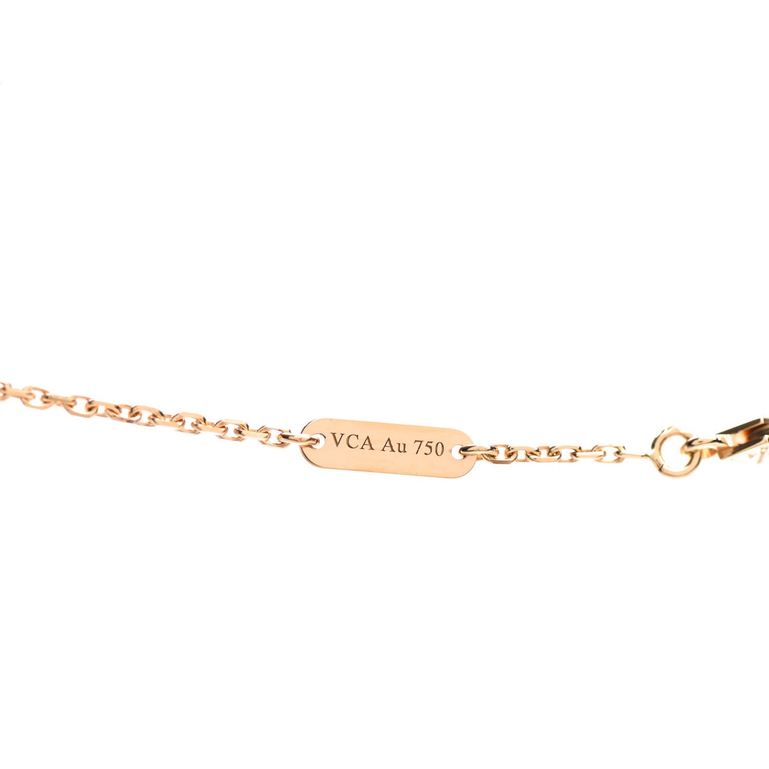 Van Cleef & Arpels 18K Yellow Gold Black Onyx Vintage Alhambra Pendant Necklace 5 of 6