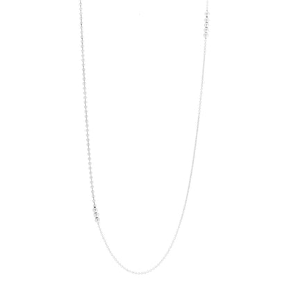 Tiffany Sterling Silver Long Bead Necklace 1 of 5