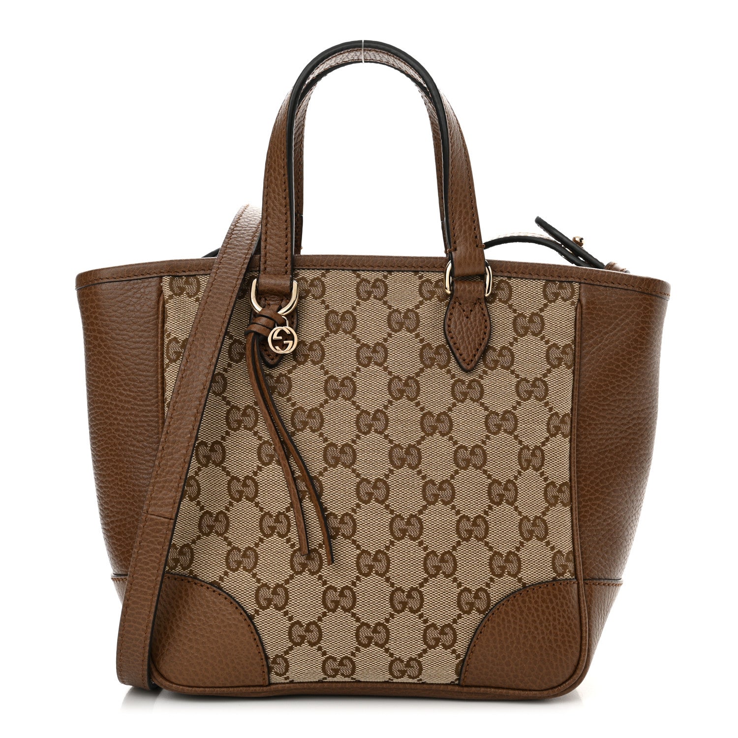 Gucci Monogram Small Bree Tote Beige Tabacco 1 of 10