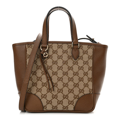 Gucci Monogram Small Bree Tote Beige Tabacco 1 of 10
