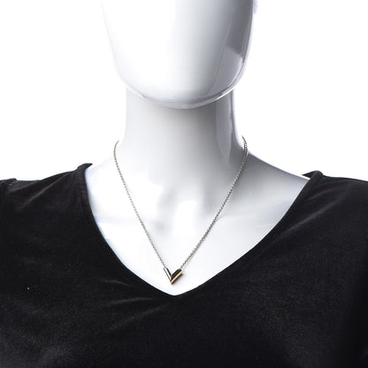 Louis Vuitton Essential V Necklace Silver 2 of 4