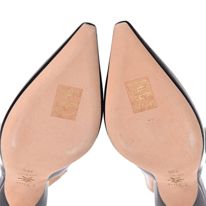 Christian Dior Lambskin Ribbon J'Adior Slingback 65mm Pumps 35.5 Black 9 of 10