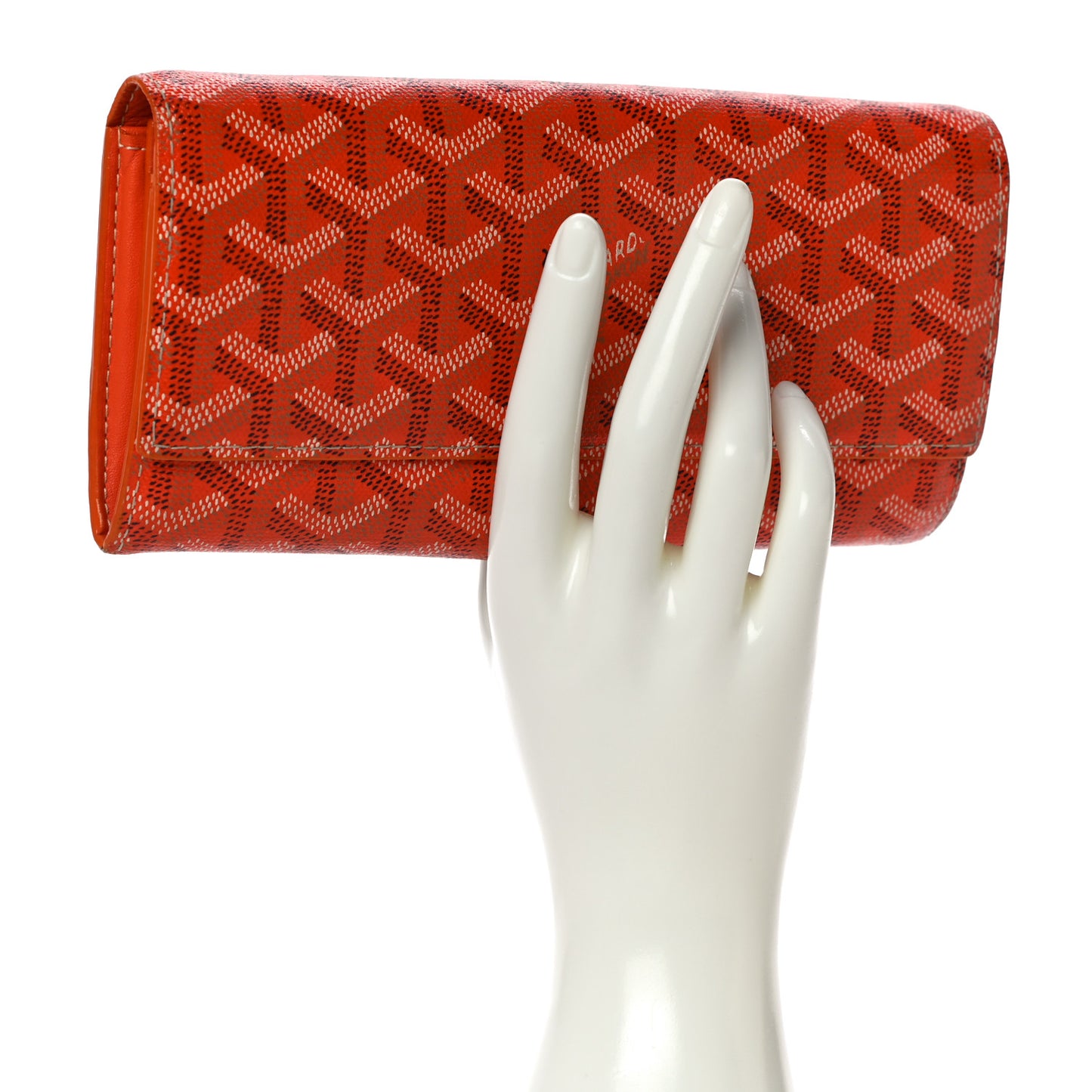 Goyardine Varenne Long Wallet Orange