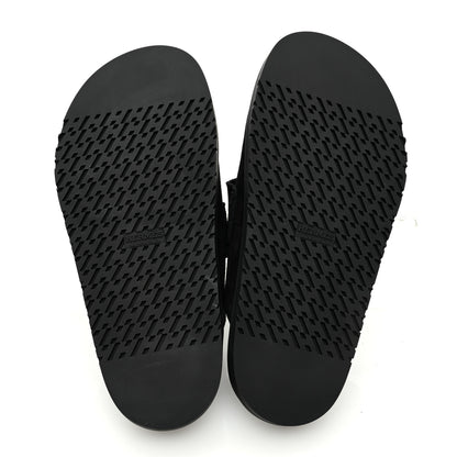 Hermes Suede Calfskin Go Mules 39.5 Black 5 of 7