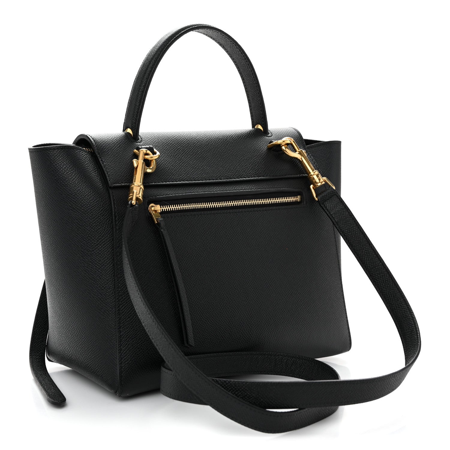 Celine Grained Calfskin Micro Belt Bag Black 3 of 11