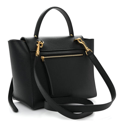 Celine Grained Calfskin Micro Belt Bag Black 3 of 11
