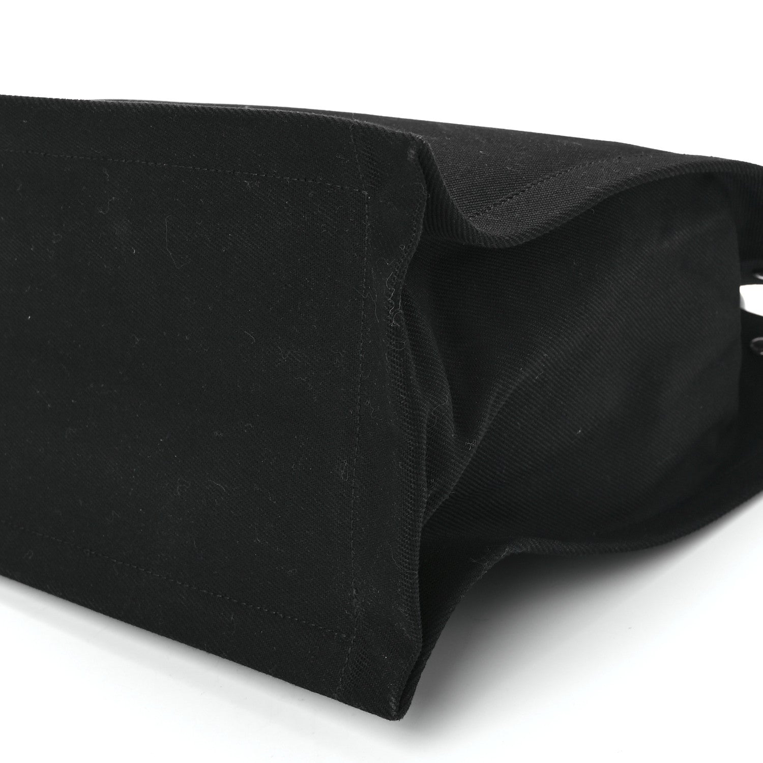 Saint Laurent Linen Calfskin Rive Gauche North South Tote Black 11 of 11