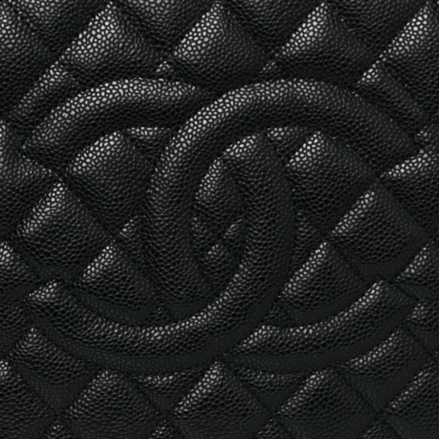 Caviar Quilted Grand Shopping Tote GST Black