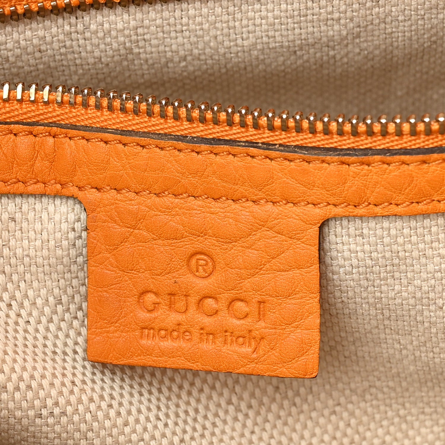 Gucci Pebbled Calfskin Small Soho Top Handle Bag Curcuma 6 of 11