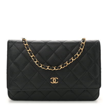 Chanel Caviar Quilted Wallet on Chain WOC Black 1 of 10