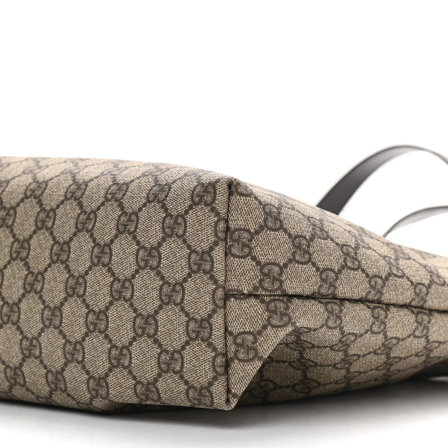 Gucci GG Supreme Monogram Medium Zippered Shopping Tote Dark Brown 10 of 10