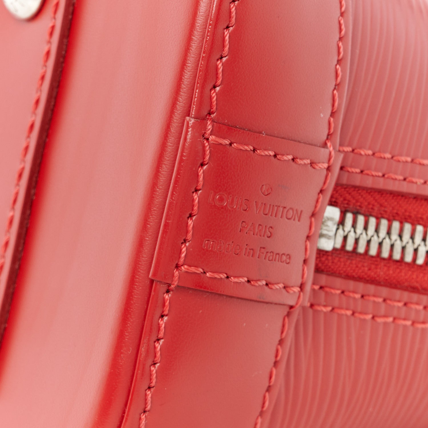 Louis Vuitton Epi Alma BB Carmine 8 of 12
