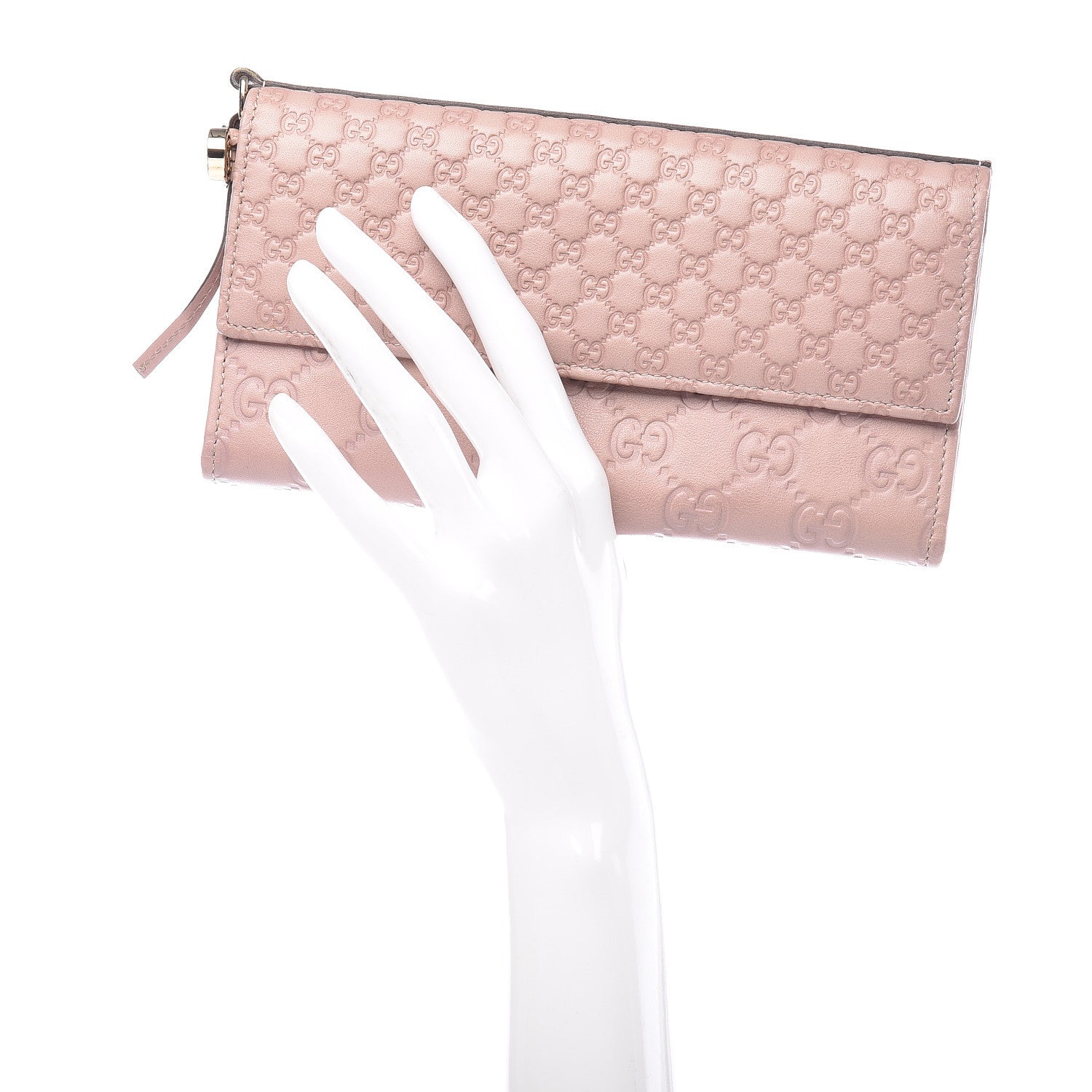 Gucci Guccissima Signature Microguccissima Bree Continental Wallet Dark Cipria 2 of 13