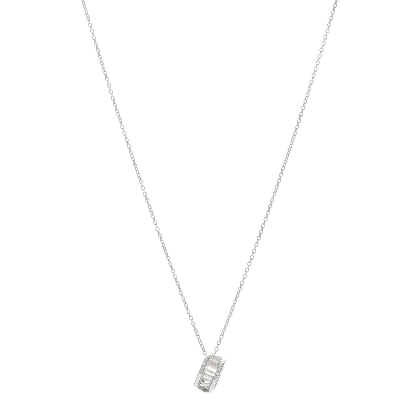 Sterling Silver Atlas Open Pendant Necklace