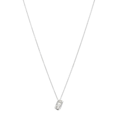 Tiffany Sterling Silver Atlas Open Pendant Necklace 1 of 3