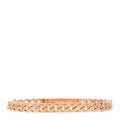 Hermes 18K Rose Gold Diamond PM Kelly Chaine Bracelet LG 2 of 4
