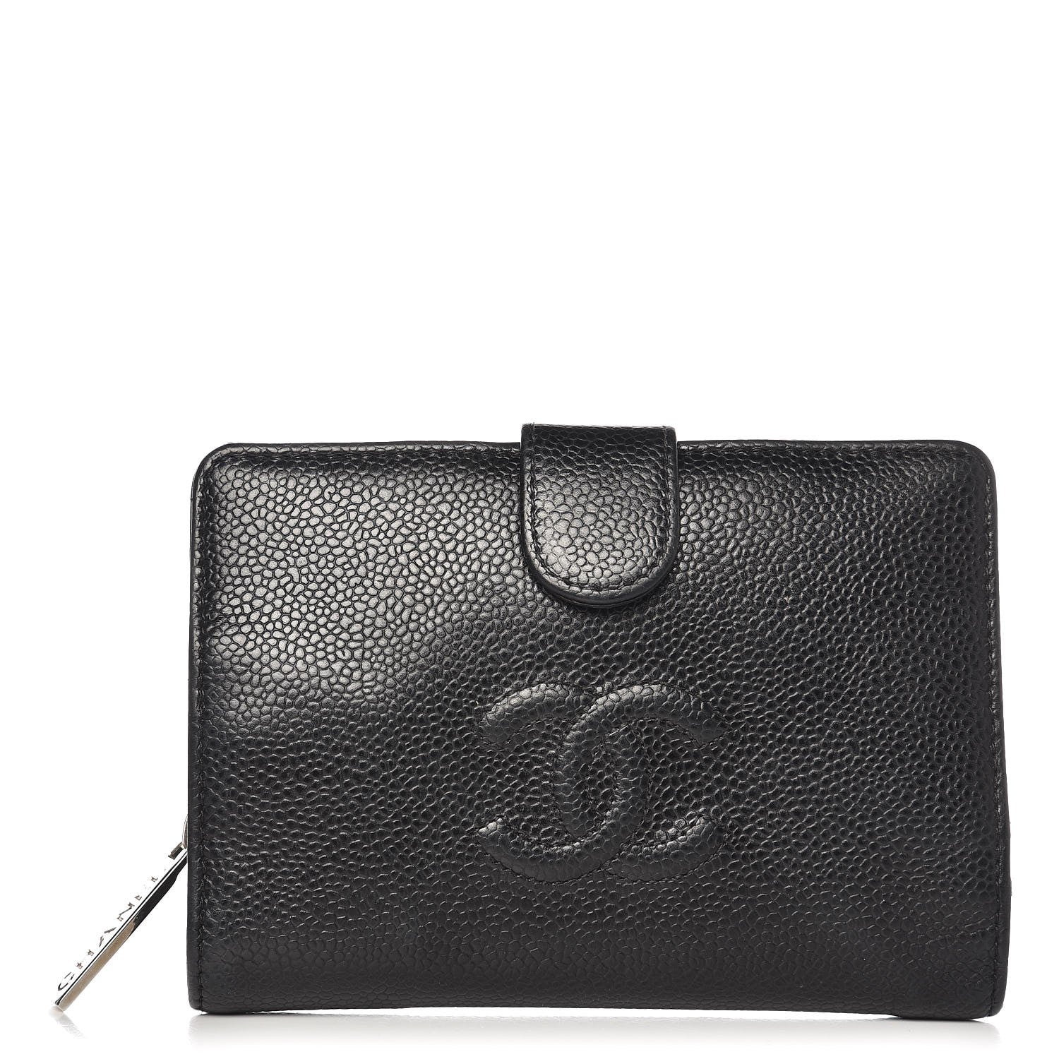 Chanel Caviar Timeless CC Zipped Pocket Wallet Black 1 of 16