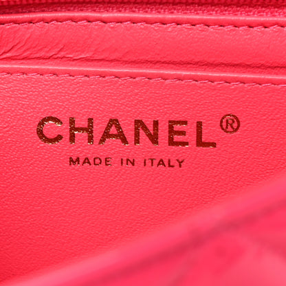 Chanel Patent Calfskin Quilted Mini Rectangular Flap Pink 6 of 10