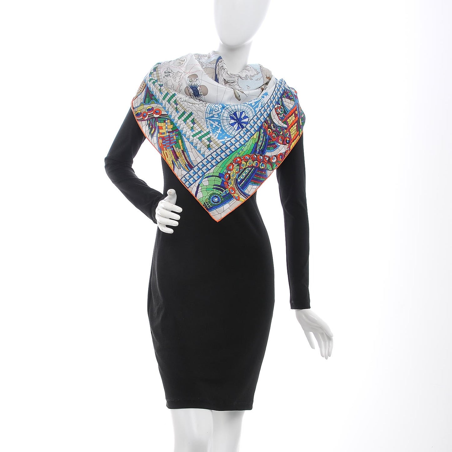 Silk Mer Mediterranee Scarf 90