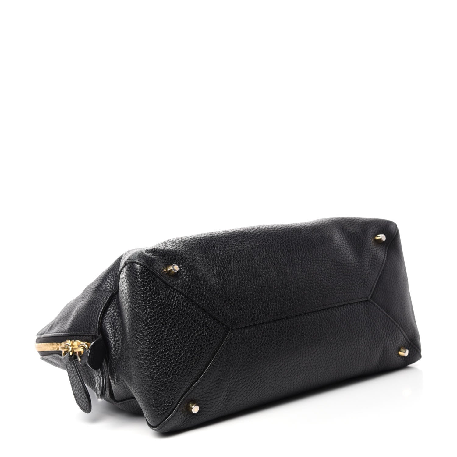 Burberry London Grainy Calfskin Medium Greenwood Bowling Bag Black 4 of 13