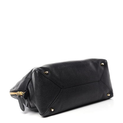 Burberry London Grainy Calfskin Medium Greenwood Bowling Bag Black 4 of 13
